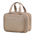 LumiVay Partitioned Storage Cosmetics Bag | Linen