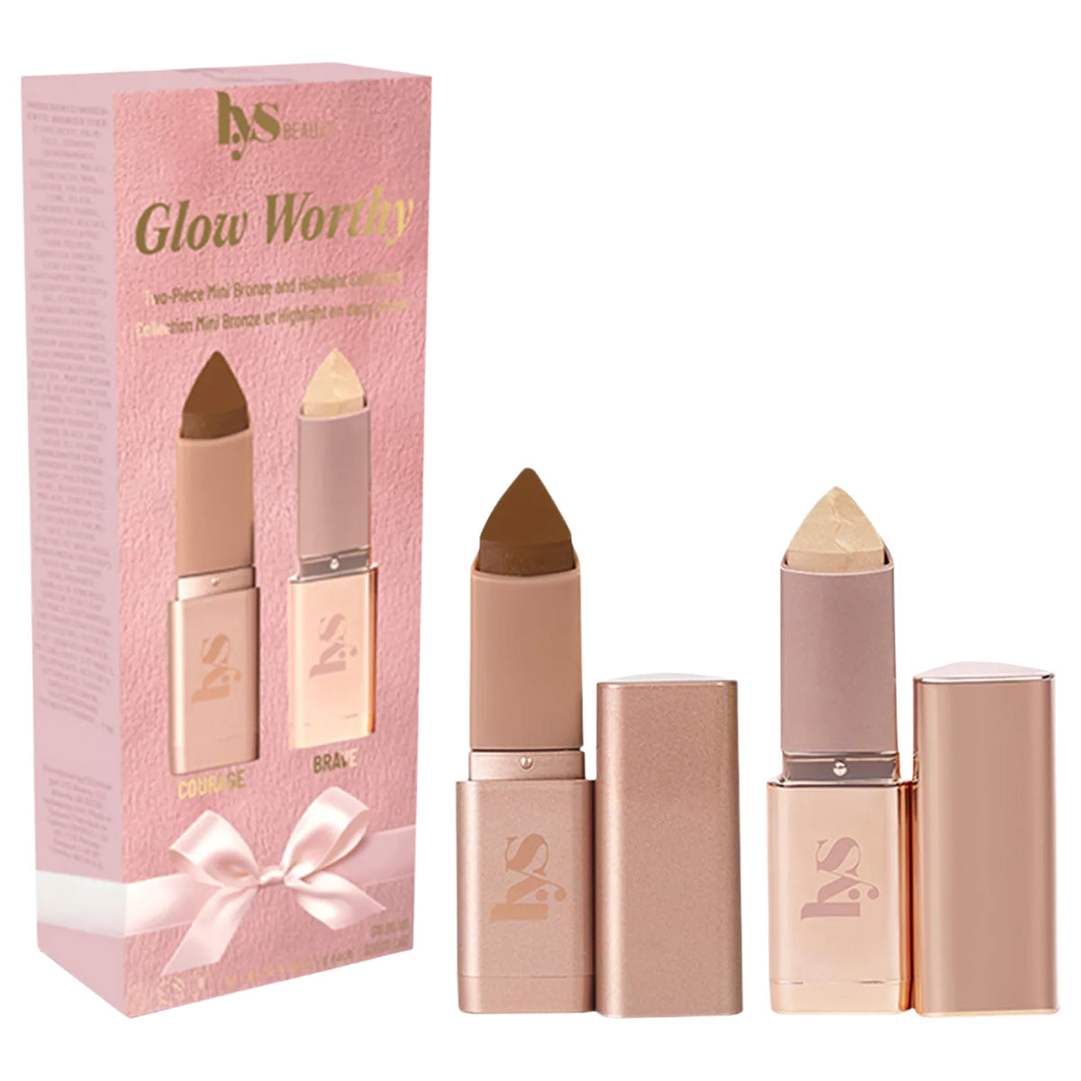 LYS Beauty Mini Glow Worthy Light Bronzer and Highlighter 2-Piece Set | Harmony / Brave