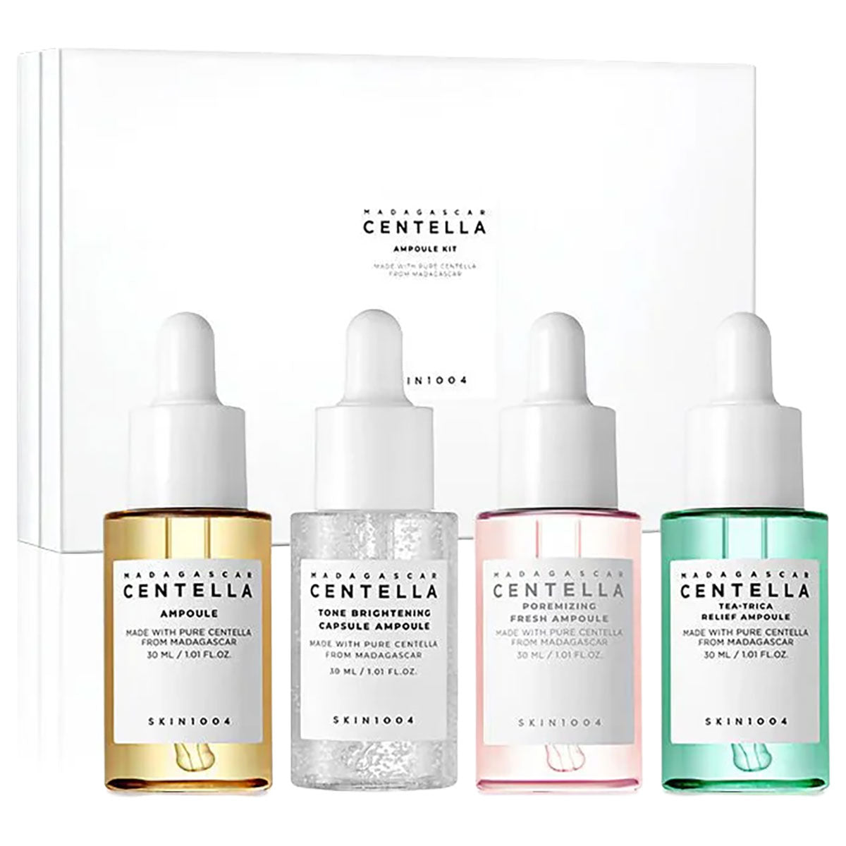 Skin1004 Madagascar Centella Ampoule Kit 4 x 30 ml / 1.01 oz