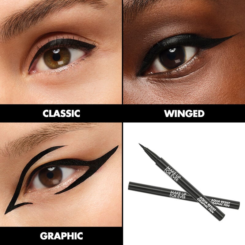 Make Up For Ever Aqua Resist Graphic Pen 24HR Waterproof Intense Eyeliner | 01 Black