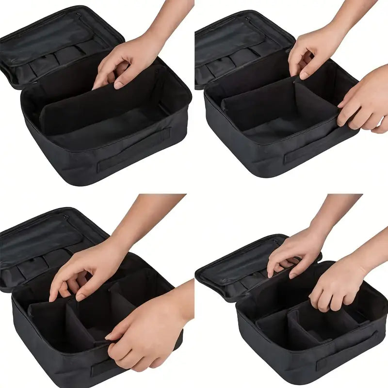 Professional Makeup Organizer with Adjustable Dividers