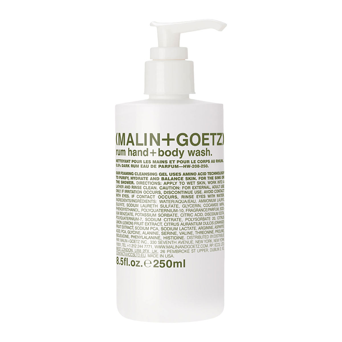 Malin+Goetz Rum Hand + Body Wash 250 ml