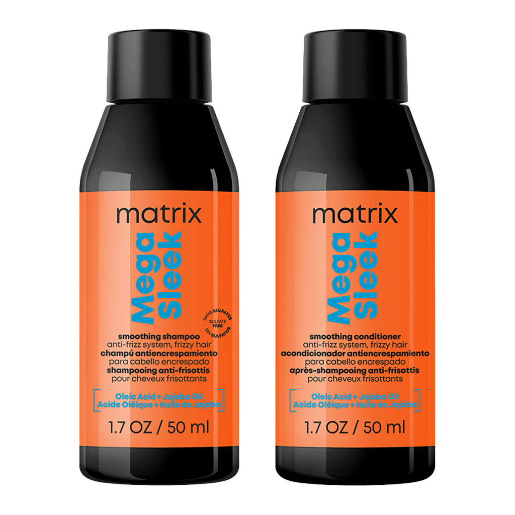 Matrix Mega Sleek Anti-Frizz Shampoo & Conditioner Travel Size Duo 2 x 50 ml / 1.7 oz