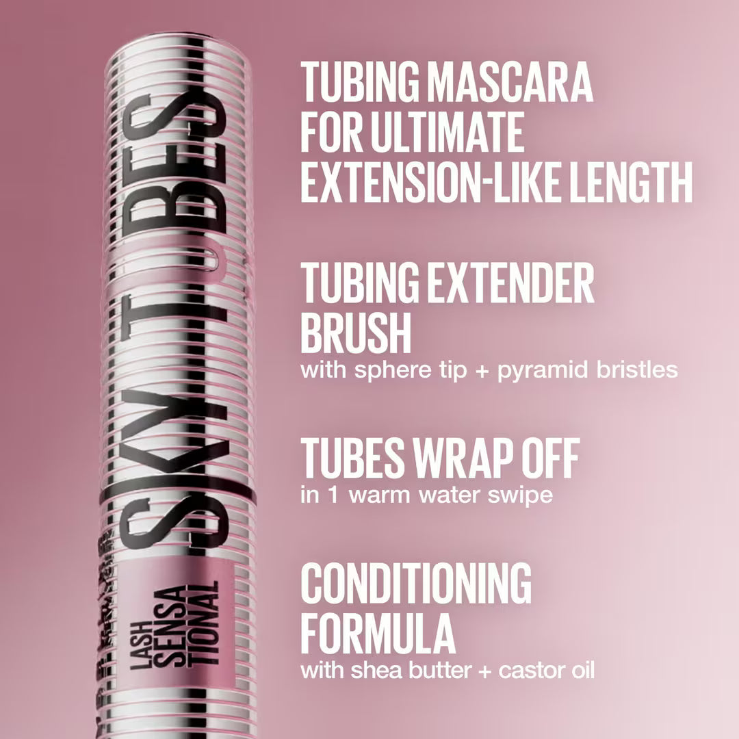 Maybelline Lash Sensational Sky Tubes Tubing Mascara | Very Black