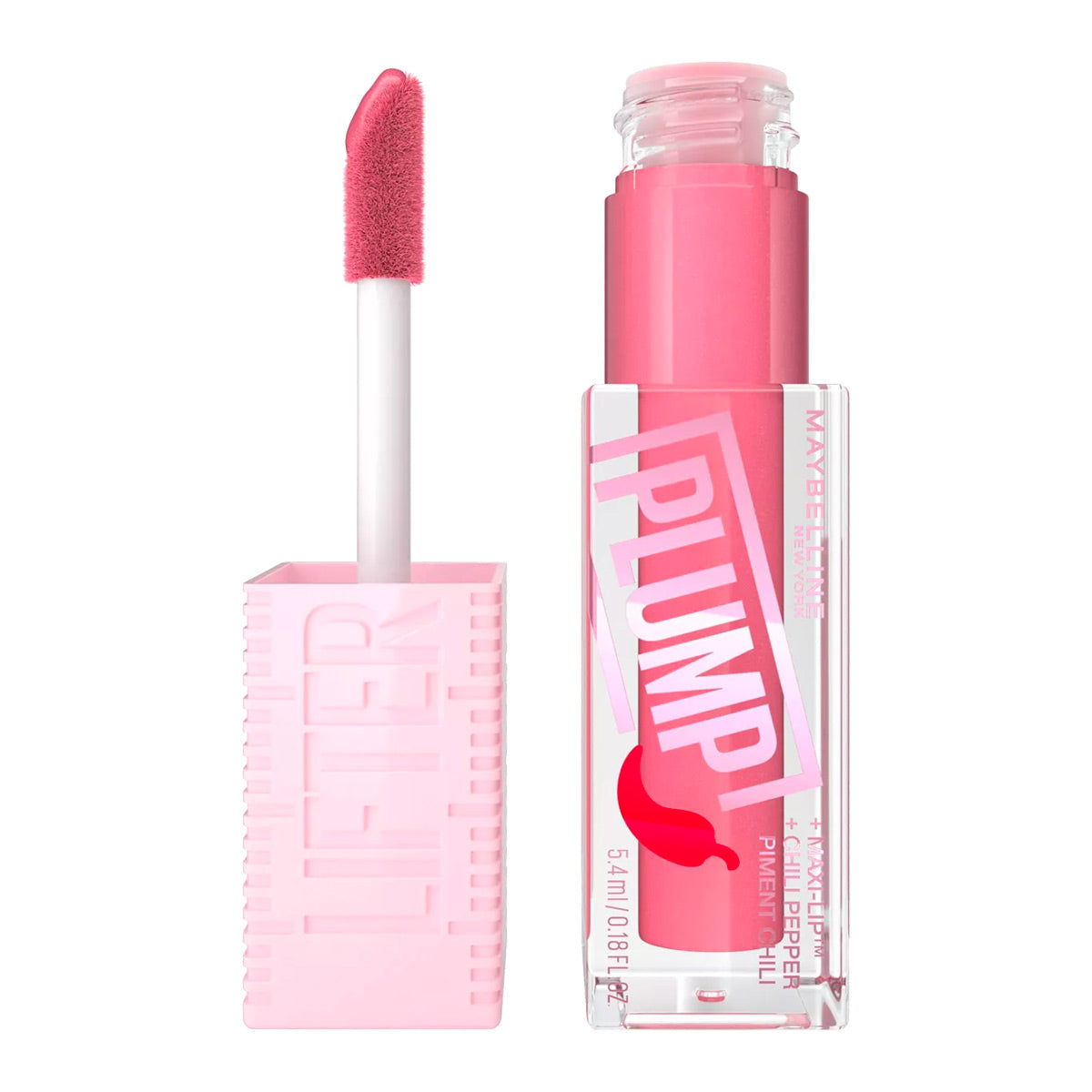 Maybelline Lifter Plump Lip Plumping Gloss with Hyaluronic Acid | Blush Blaze