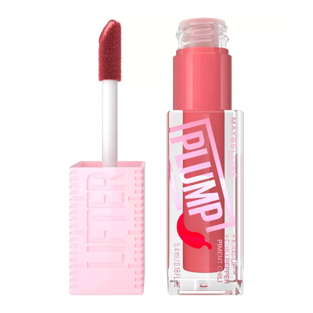 Maybelline Lifter Plump Lip Plumping Gloss with Hyaluronic Acid | Peach Fever