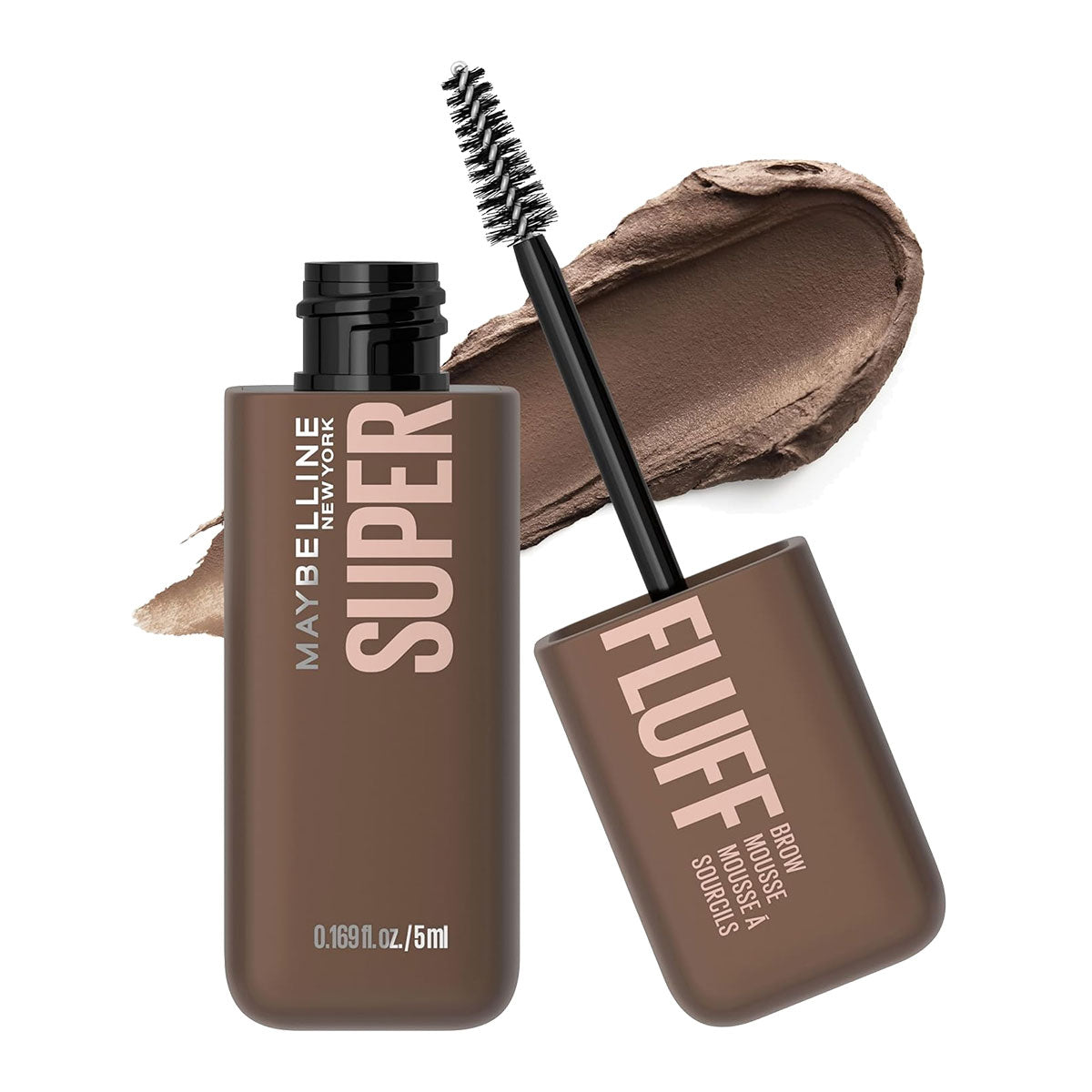 Maybelline Eyestudio Superfluff Volumizing Brow Mousse Gel | Medium Brown