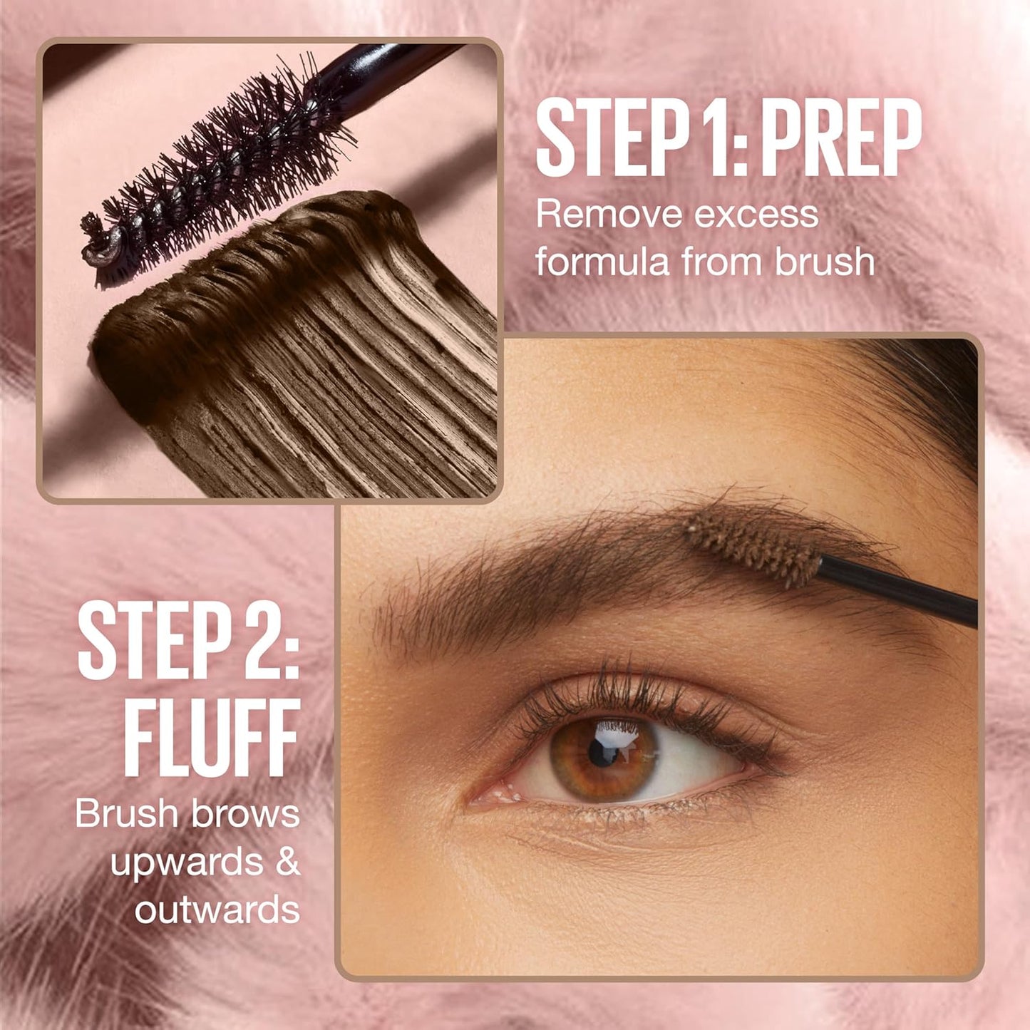 Maybelline Eyestudio Superfluff Volumizing Brow Mousse Gel | Medium Brown