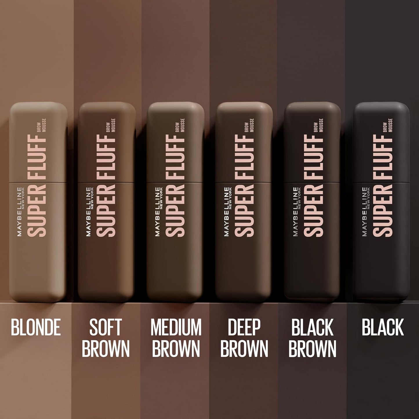 Maybelline Eyestudio Superfluff Volumizing Brow Mousse Gel | Medium Brown