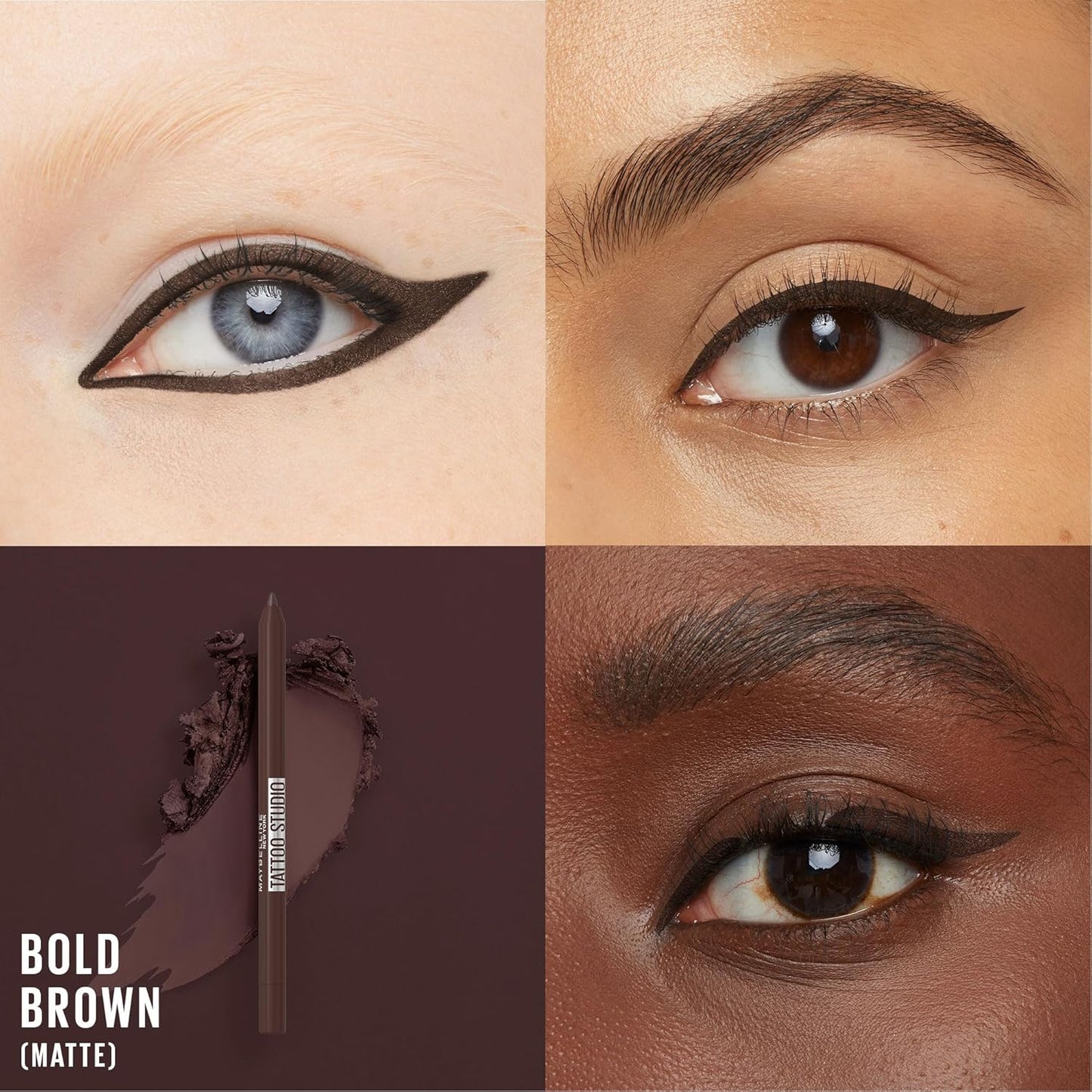 Maybelline Tattoo Studio Sharpenable Gel Pencil | 910 Bold Brown