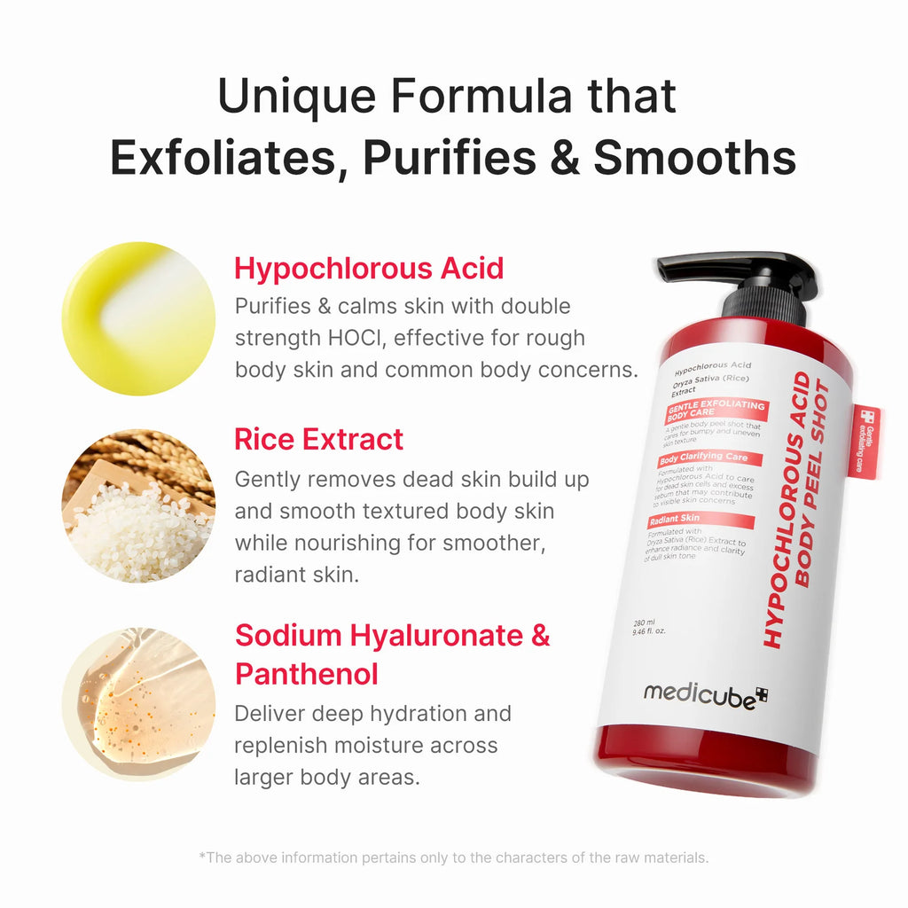 Medicube Hypochlorous Acid Body Peel Shot 280 ml / 9.46 oz