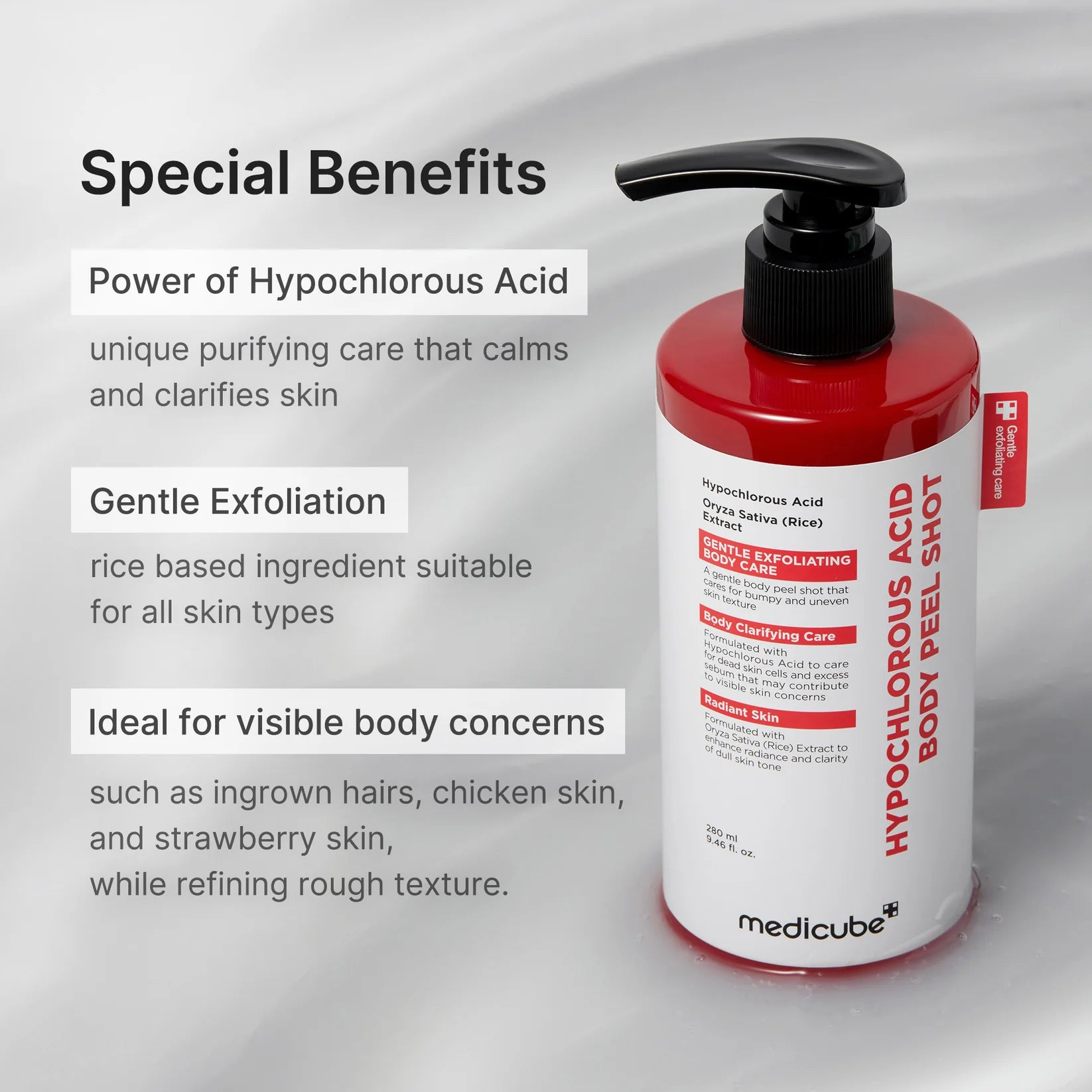 Medicube Hypochlorous Acid Body Peel Shot 280 ml / 9.46 oz