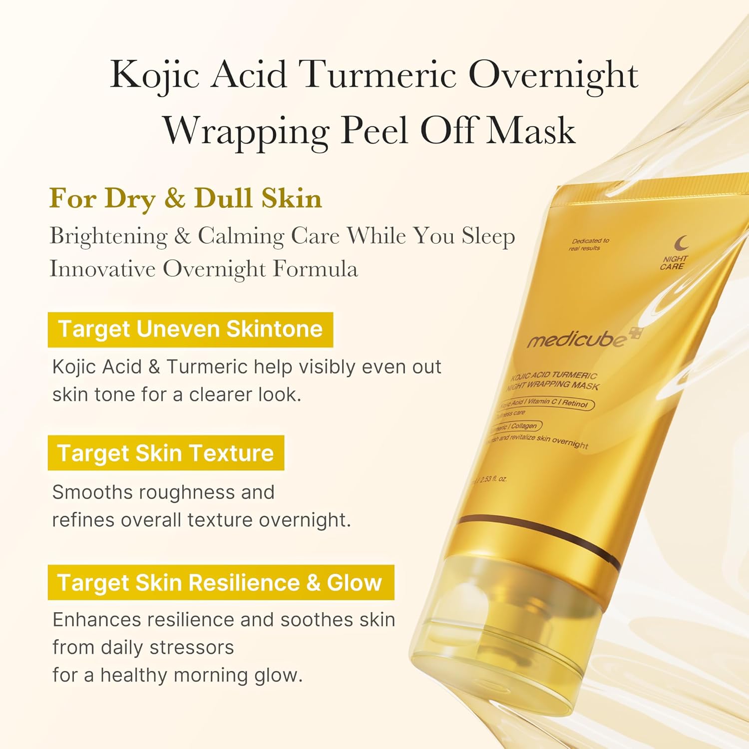 Medicube Kojic Acid Turmeric Night Wrapping Mask 75 ml / 2.53 oz
