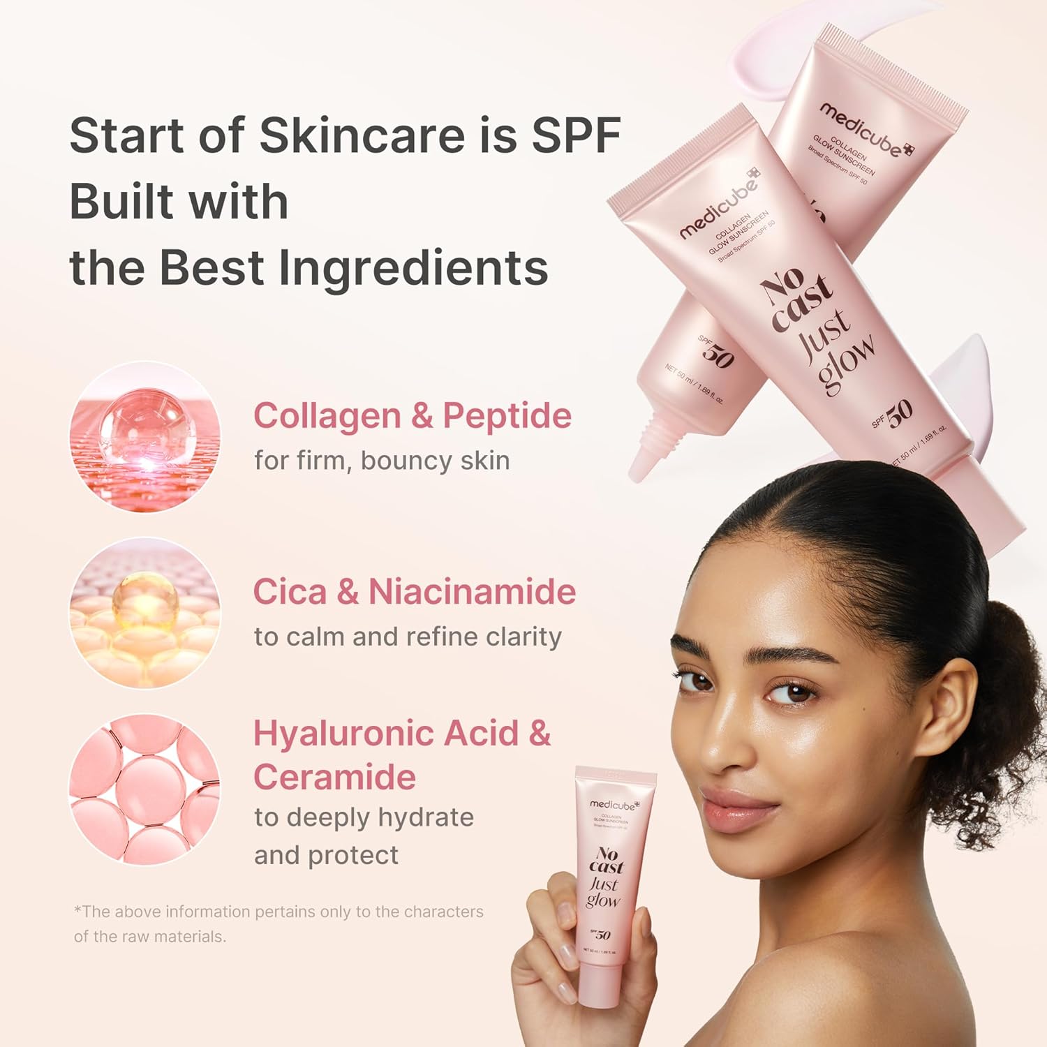 Medicube No Cast Just Glow Collagen Glow SPF 50 Sunscreen 50 ml / 1.69 oz