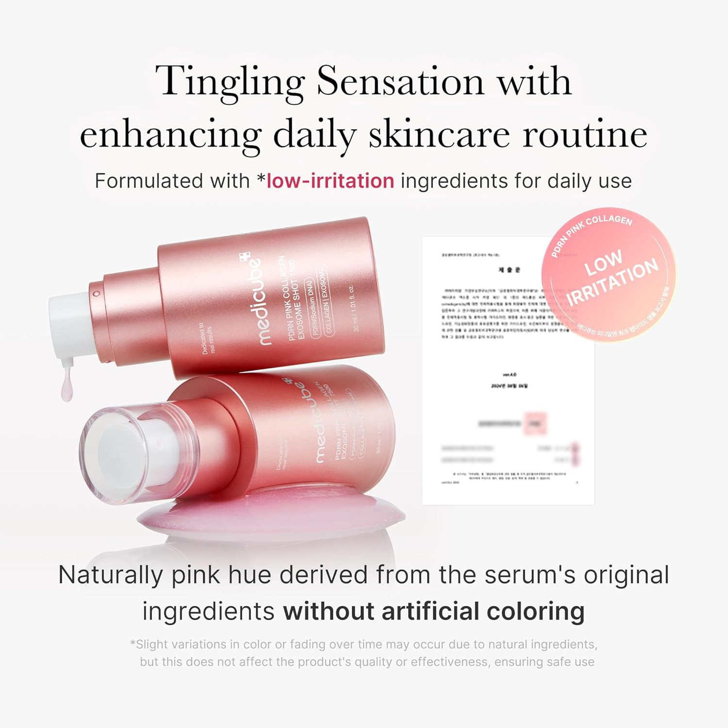Medicube PDRN Pink Collagen Exosome Shot Serum 2000 PPM  30 ml / 1.01 oz