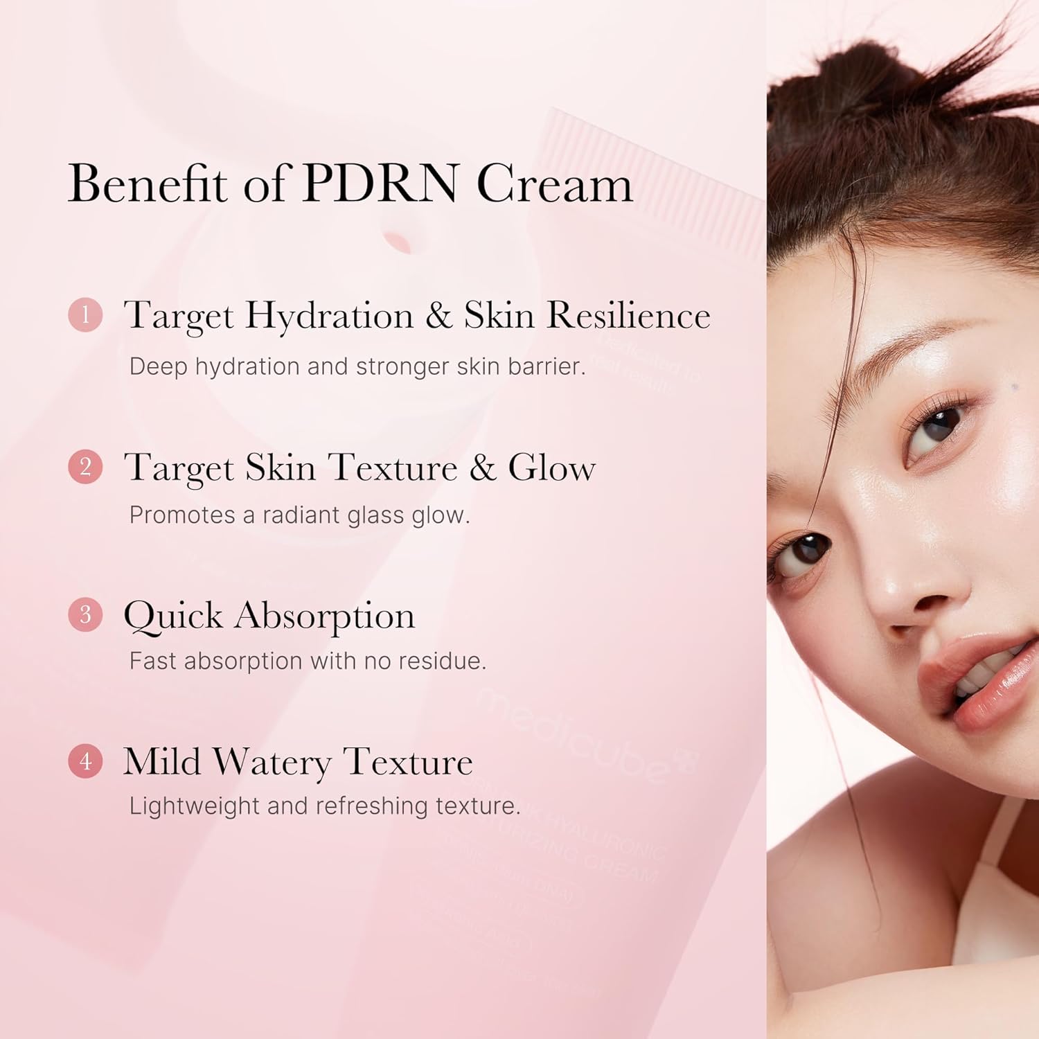 Medicube PDRN Pink Hyaluronic Moisturizing Cream 50 ml