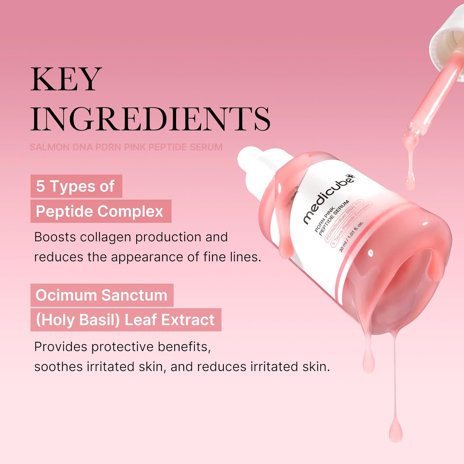 Medicube PDRN Pink Peptide Serum 30 ml / 1.01 oz