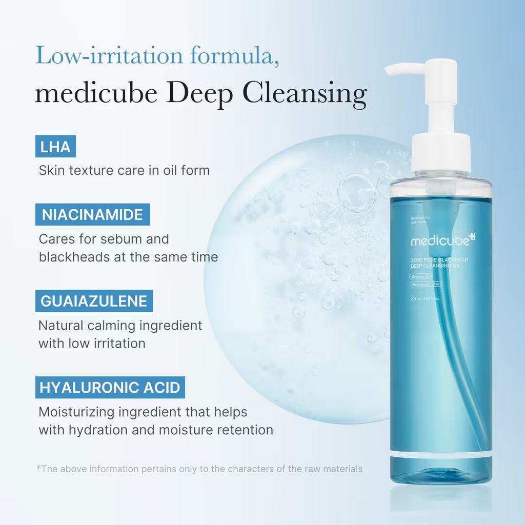 Medicube Zero Pore Blackhead Cleansing Oil 205 ml / 6.93 oz