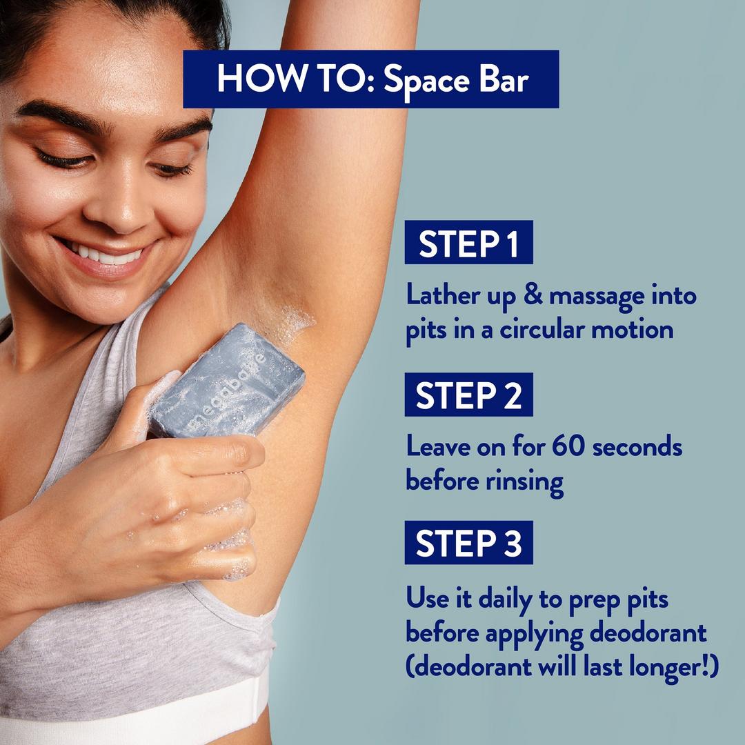 Megababe Space Bar Detoxifying Charcoal Underarm Bar 3.5 oz / 99 g