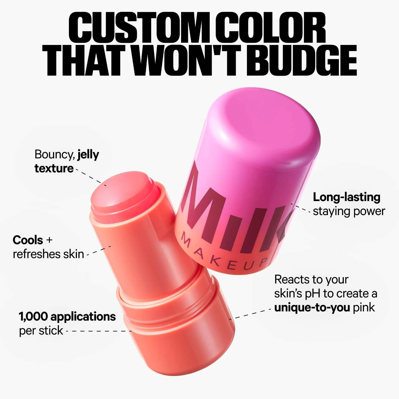 Milk Makeup Cooling Water Jelly Tint | Phreeze (pH-adaptive pink)
