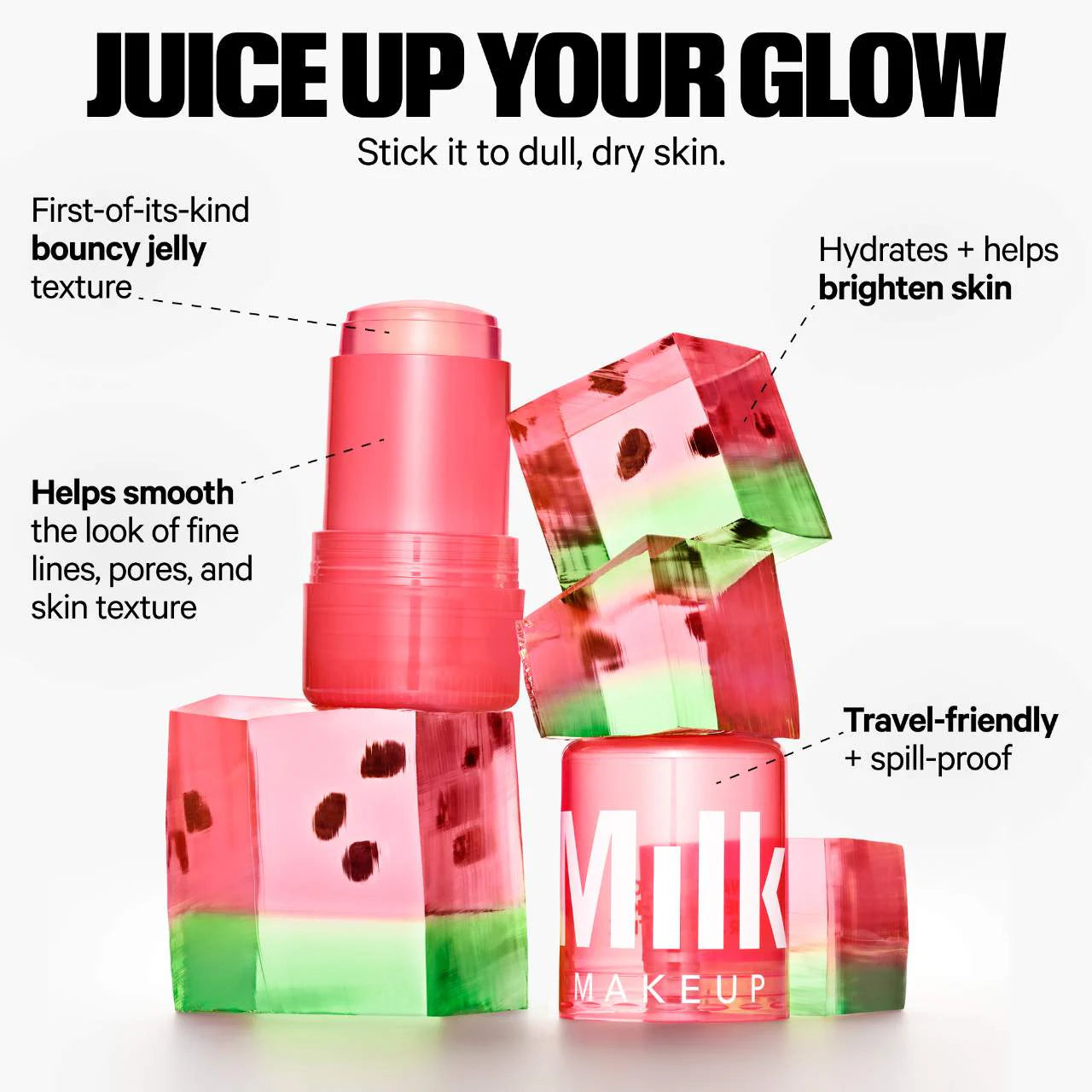 Milk Makeup Watermelon Jelly Brightening Serum Stick with Peptides
