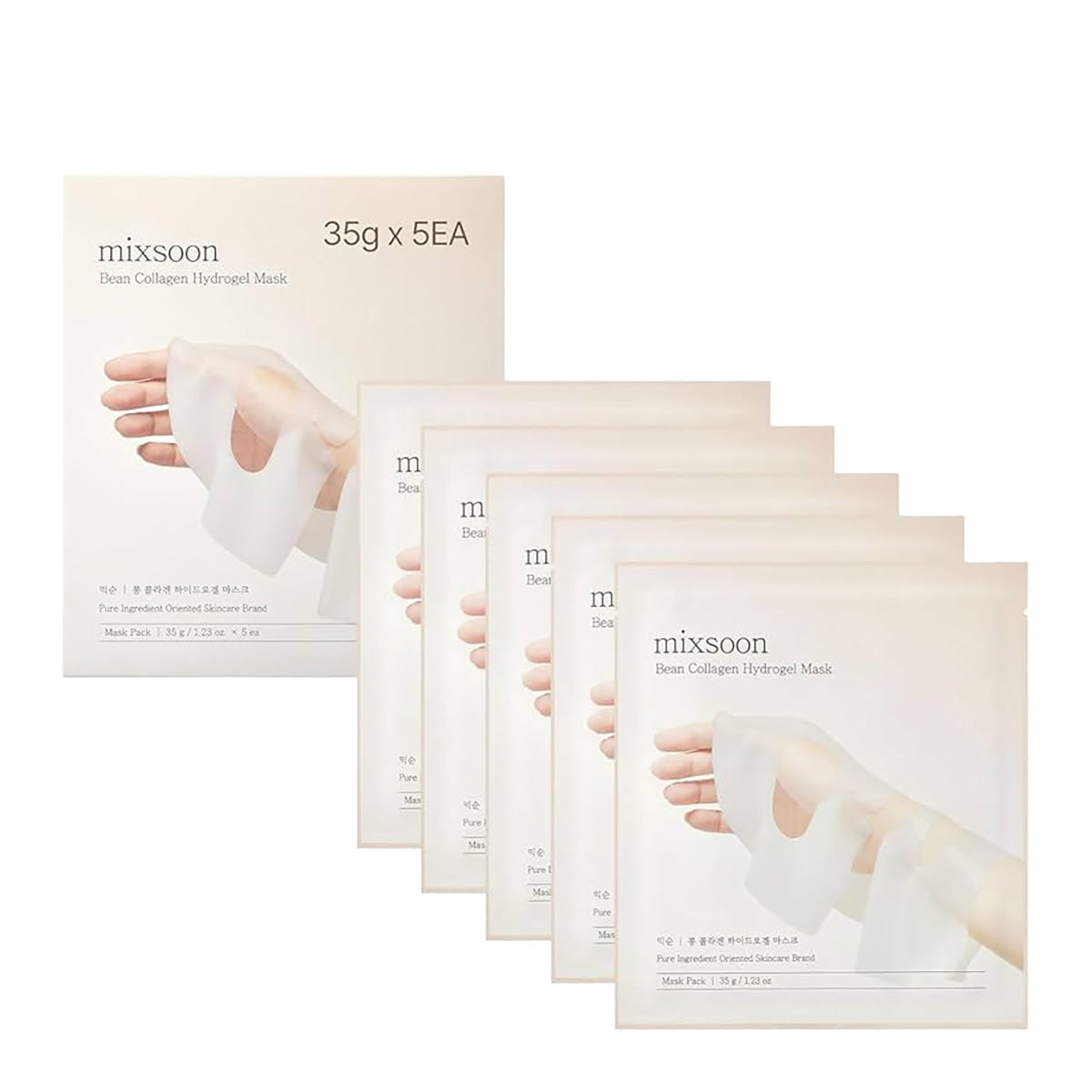 Mixsoon Bean Collagen Hydrogel Mask Pack (5ea)