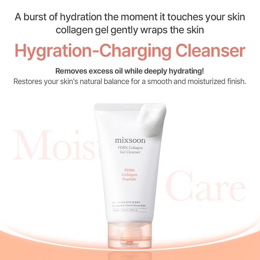 Mixsoon PDRN Collagen Gel Cleanser 100 ml / 3.38 oz