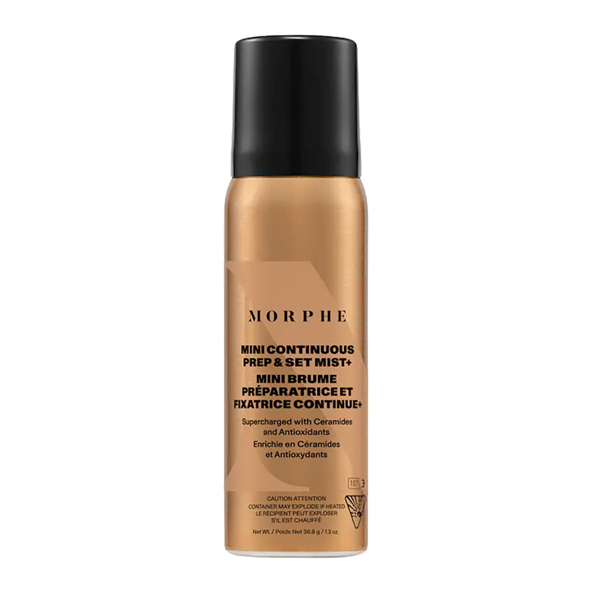 Morphe Mini SuperCharged Continuous Prep & Set Mist with Antioxidants and Ceramides 1.3 oz / 36.8 g