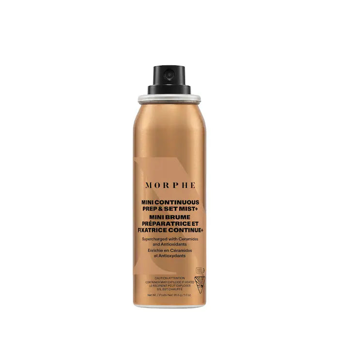 Morphe Mini SuperCharged Continuous Prep & Set Mist with Antioxidants and Ceramides 1.3 oz / 36.8 g