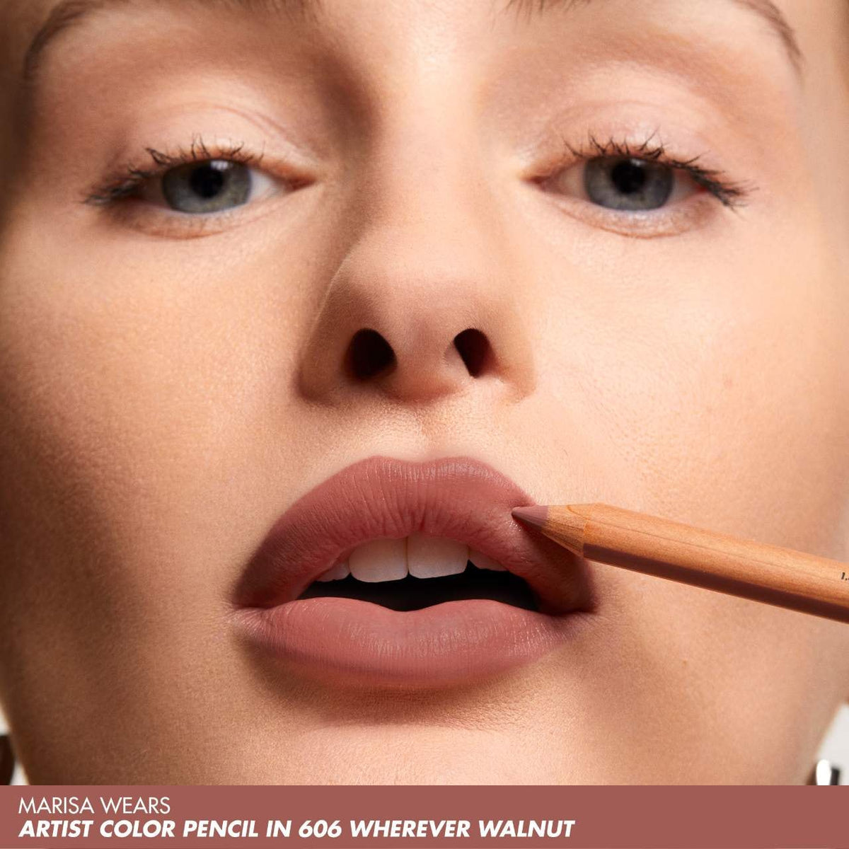 Make Up For Ever Artist Color Pencil Lip & Eye Liner | 606 Wherever Walnut