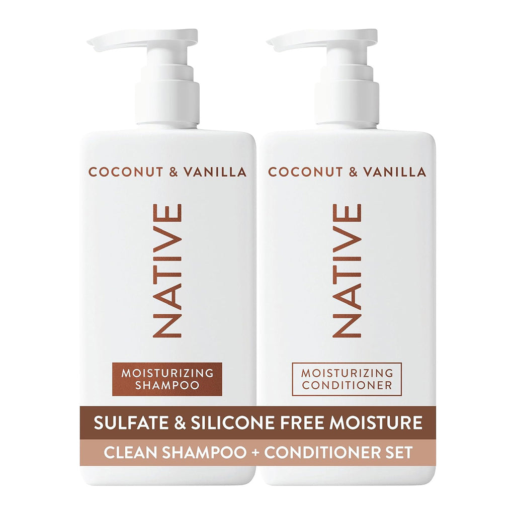 Native Coconut & Vanilla Clean Shampoo + Conditioner Set 2 x 487 ml / 16.5 oz