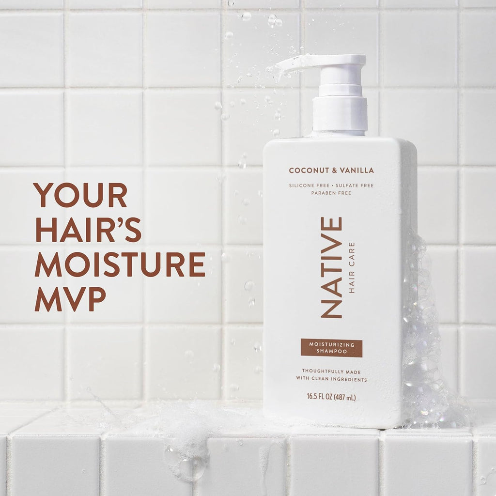 Native Coconut & Vanilla Clean Shampoo + Conditioner Set 2 x 487 ml / 16.5 oz