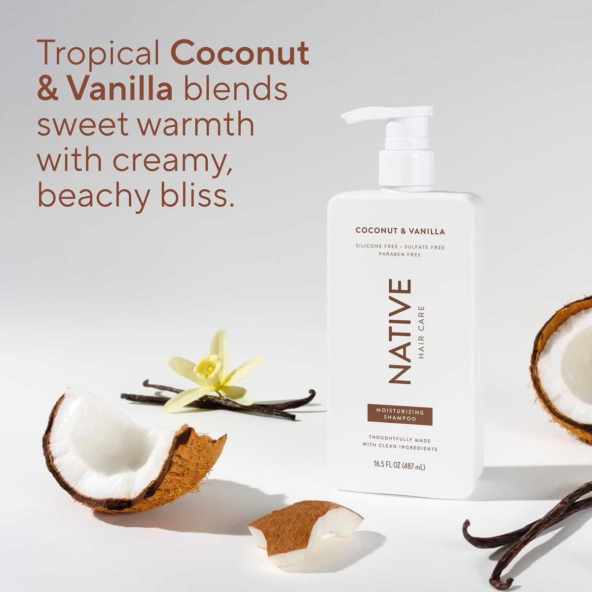 Native Coconut & Vanilla Clean Shampoo + Conditioner Set 2 x 487 ml / 16.5 oz