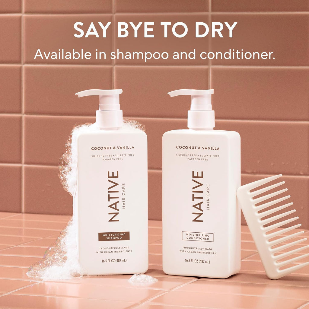 Native Coconut & Vanilla Clean Shampoo + Conditioner Set 2 x 487 ml / 16.5 oz