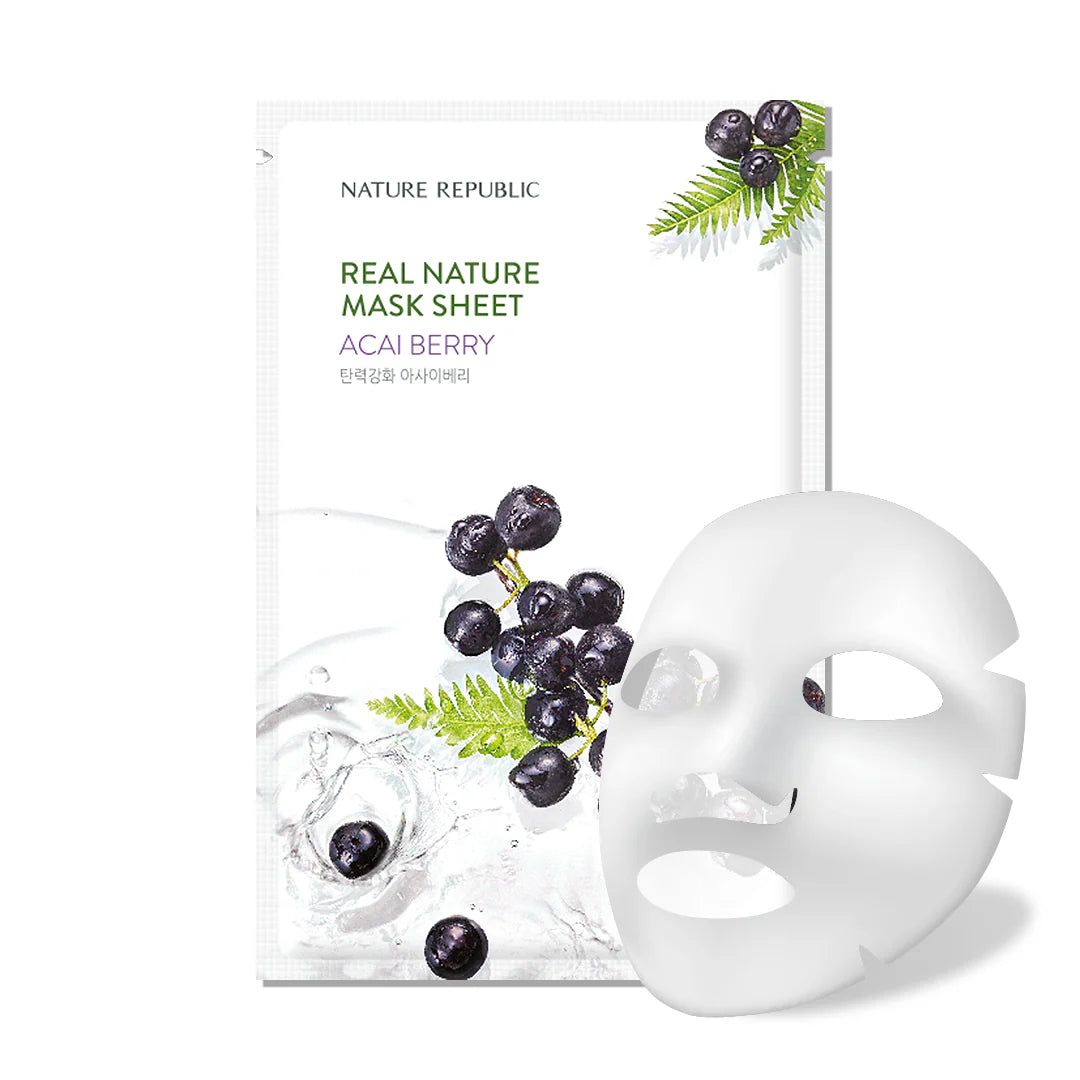Nature Republic Real Nature Acai Berry Mask Sheet (1ea)