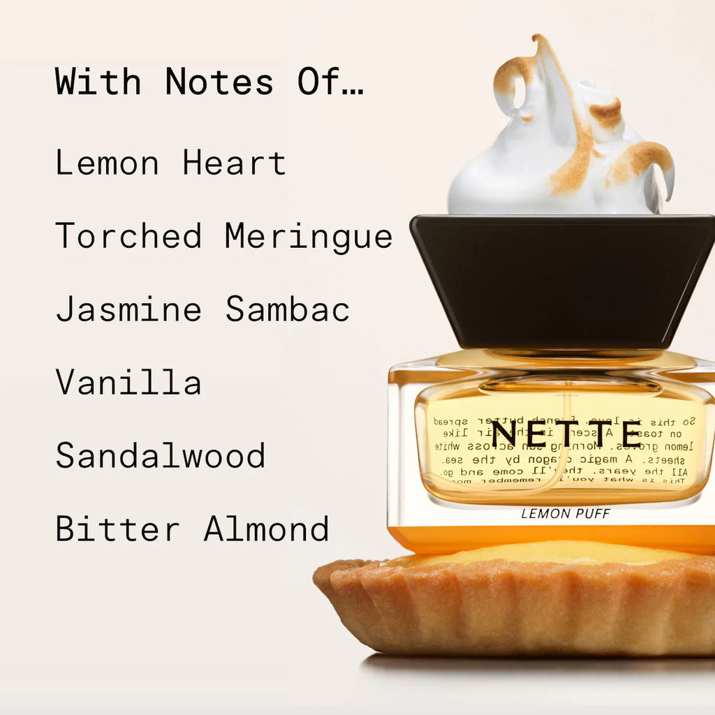 Nette Lemon Puff Eau de Parfum with Vanilla 0.33 oz / 10 ml