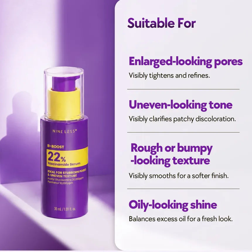 Nineless B-BOOST 22% Niacinamide Serum 30 ml / 1.01 oz