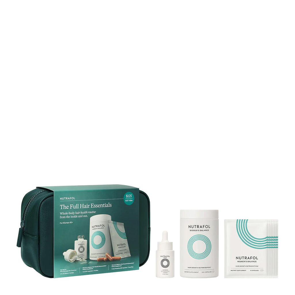 Nutrafol Women's Balance 45+ Hair Growth Supplements & Serum Gift Set for Thinning Hair