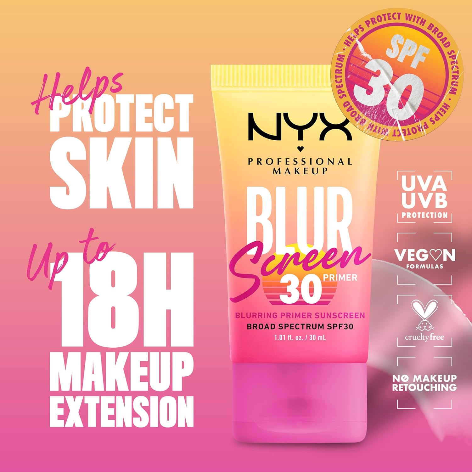 NYX Blurscreen SPF 30 Primer 30 ml / 1 oz
