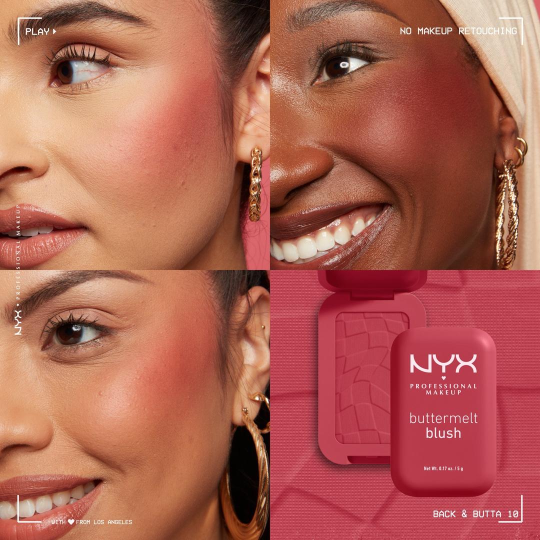 NYX Buttermelt Pressed Powder Blush | Back and Butta