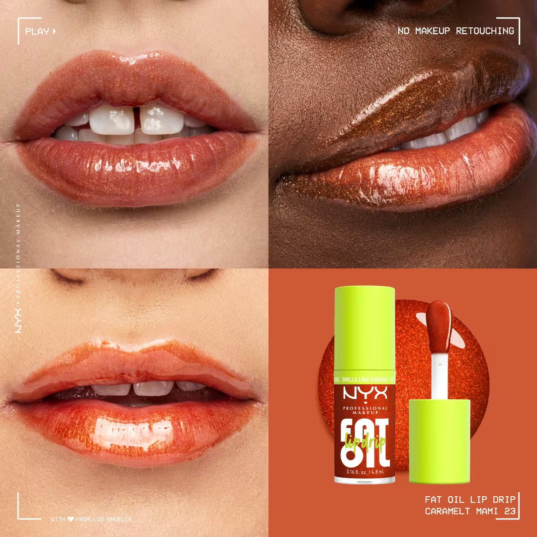 NYX Fat Oil Lip Drip and Body Kit | Caramelt Mami