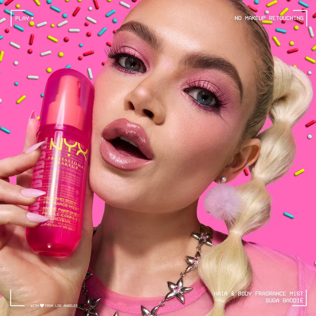 NYX Fat Oil Body Hair & Body Fragrance Mist | Suga Baddie
