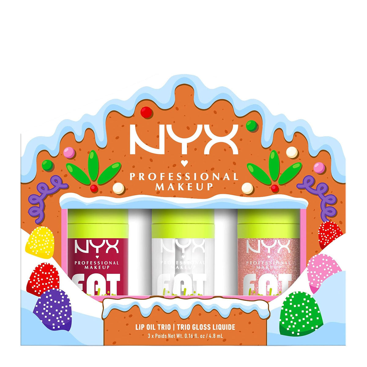 NYX Holiday Lip Oil Trio