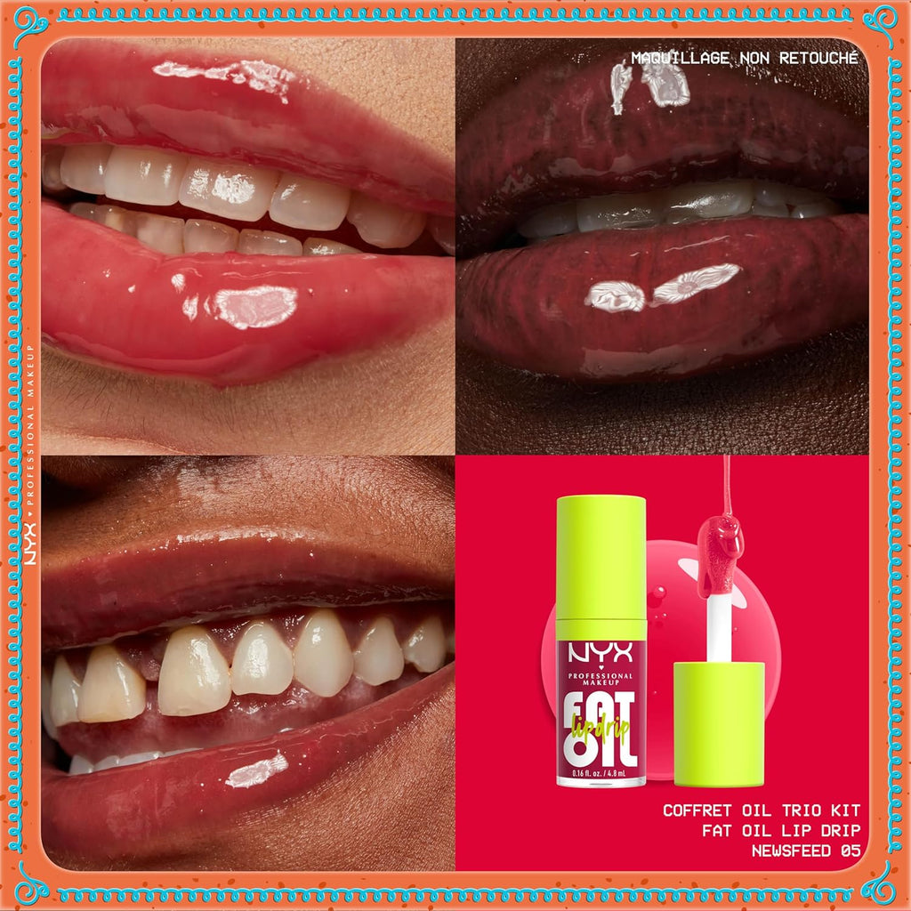 NYX Holiday Lip Oil Trio