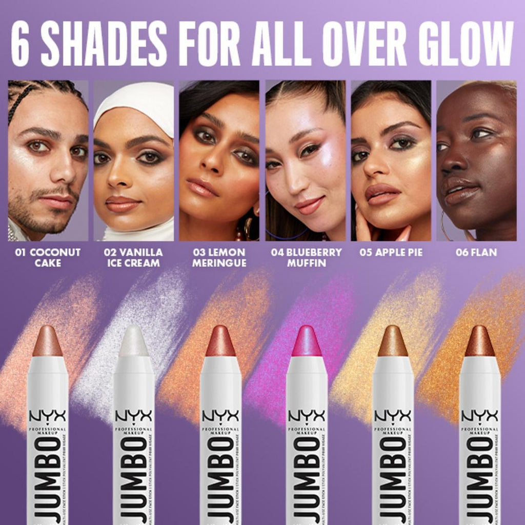 NYX Jumbo Multi-Use Highlighter Sticks | Flan