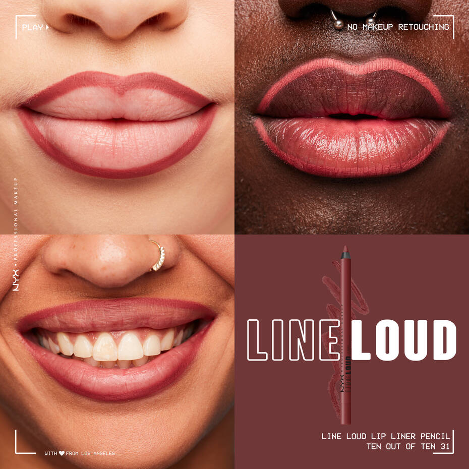 NYX Line Loud Lip Pencil | Ten Out of Ten