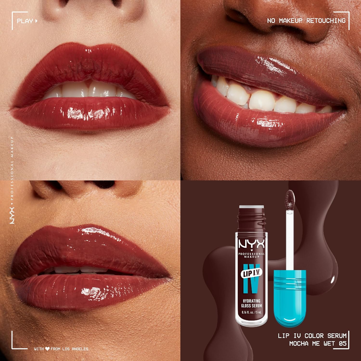 NYX Lip IV Hydrating Gloss Stain | Mocha Me Wet