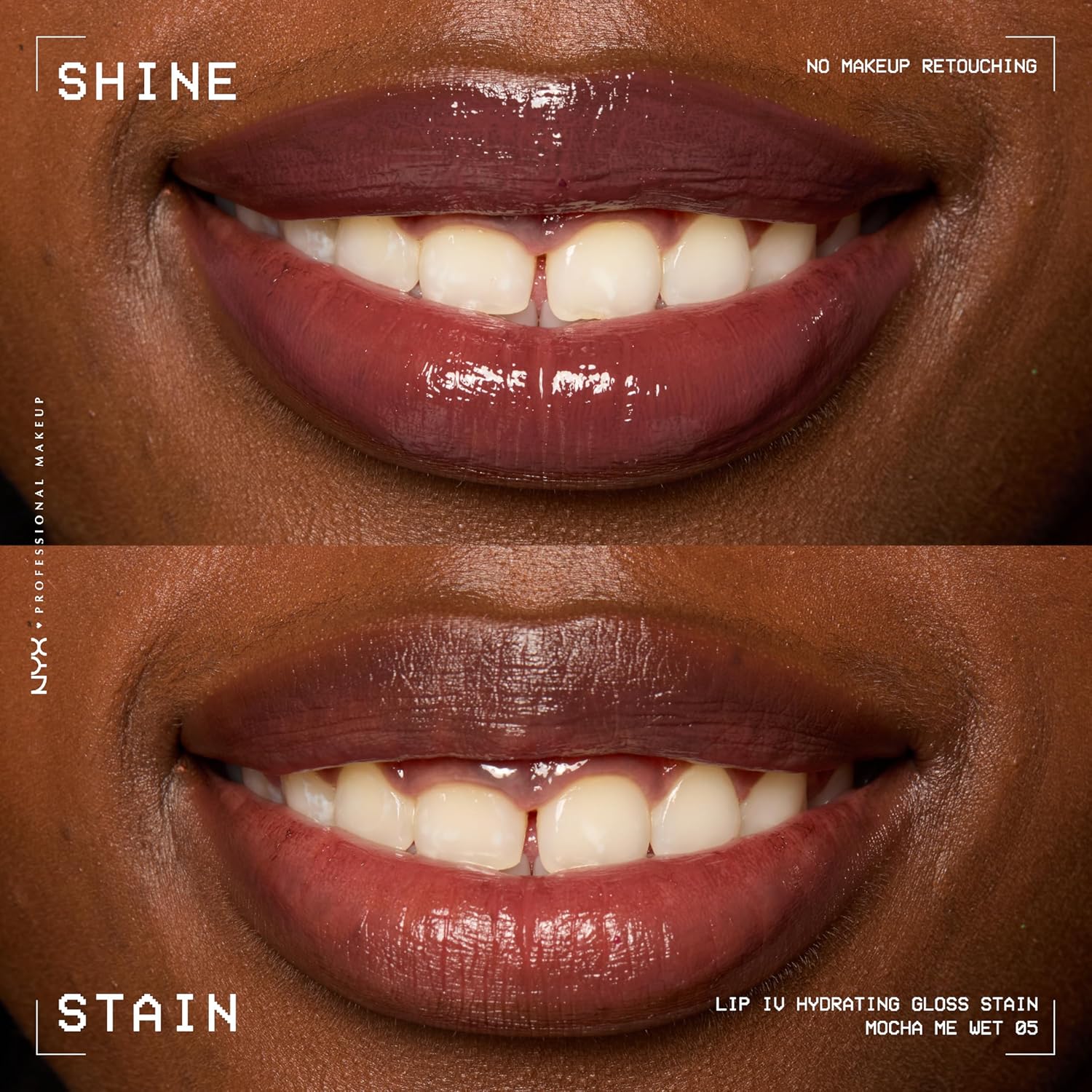NYX Lip IV Hydrating Gloss Stain | Mocha Me Wet