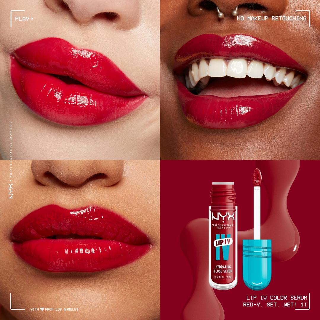 NYX Lip IV Hydrating Gloss Stain | Redy Set Wet