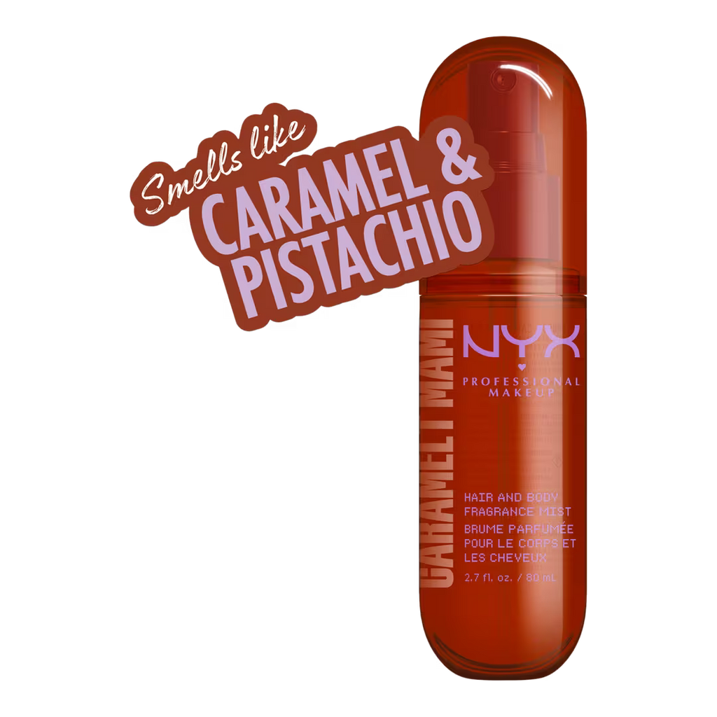 NYX Fat Oil Body Hair & Body Fragrance Mist | Caramelt Mami